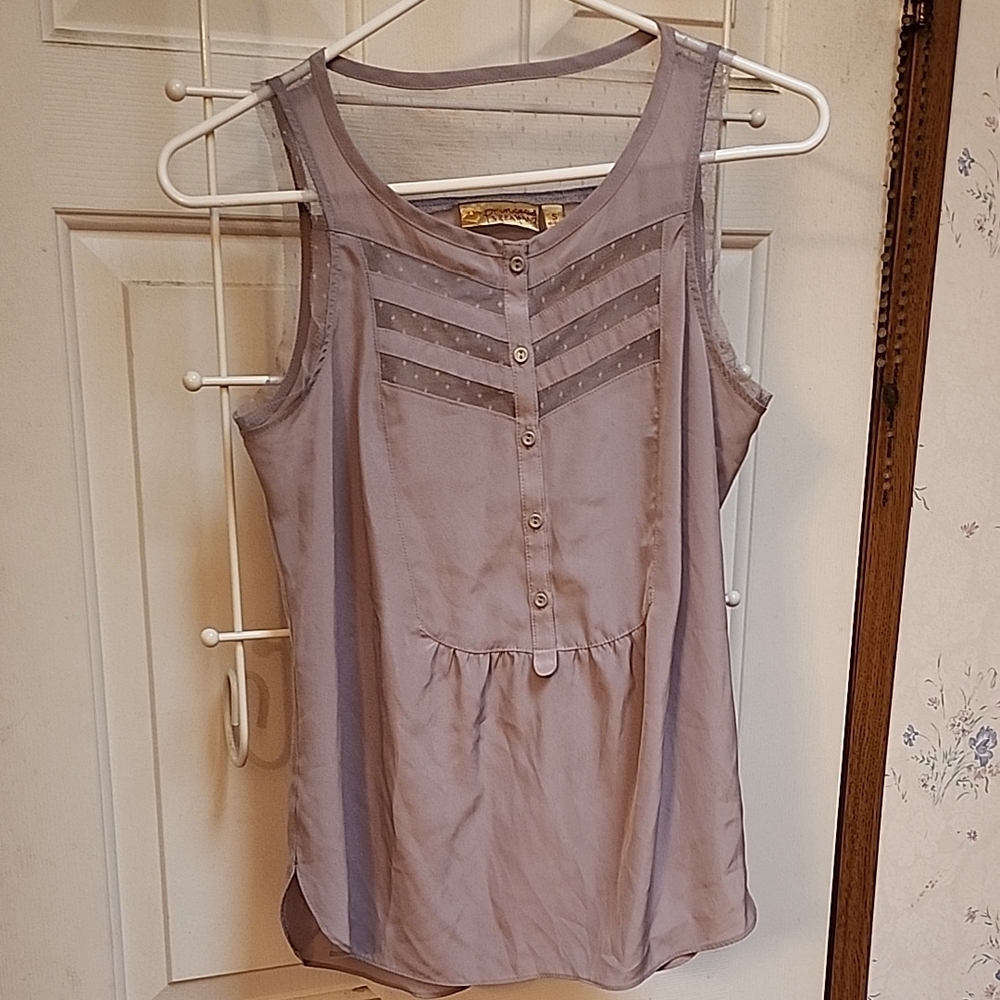 Princess Vera Wang Gray Blouse Elegant Top